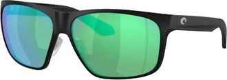 Costa Mens Trades Sunglasses In Matte Black Green Mirror 580G