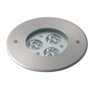 Netlighting Iride Outdoor LED Dimmable Integrated Recessed Ground Lights Rgb IP67 in Grey