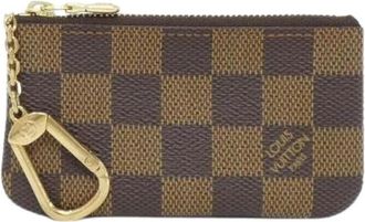 Louis Vuitton Pre-owned Pochette Cle Damier Coin Key Case - Dames - Vintage Accessoires - Bruin - ONE Size - Vintage