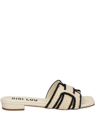 Bibi Lou Sandali in pelle con suola piatta - Toni neutri