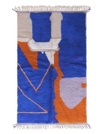AFK Living Alfombra bereber estilo gr&aacute;fico original 155 x 248 cm