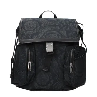 Versace Taschen und Herrens G&uuml;rteltaschen aus schwarzem Stoff
