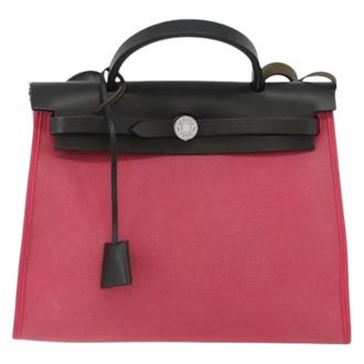 Herm&egrave;s Pre-owned Handbags, female, Pink, Size: ONE SIZE Pre-owned Herbag zip Handbag