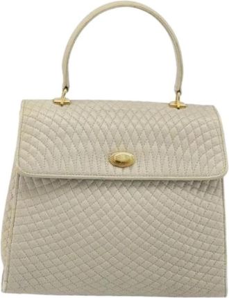 Bally Pre-owned Vintage Handtas - Dames - Vintage Handtas - Beige - ONE Size - Leer - Vintage