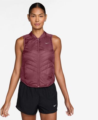 Nike Slim Race-vest voor dames (Performance) (Roze rook)
