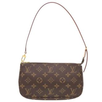 Louis Vuitton Pre-owned Shoulder Bags, female, Brown, Size: ONE SIZE Pre-owned Vintage Fabric Shoulder Bag