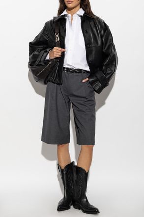Ami Short oversize Shirt, Womens, White
