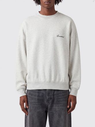 Fear of God Felpa girocollo in misto cotone con logo ricamato e spalle cadute