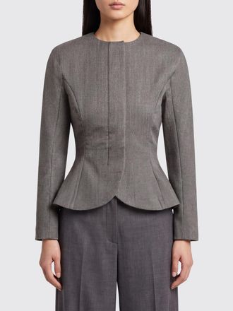 Jacquemus Blazer corto slim fit con scollo rotondo e chiusura a scomparsa