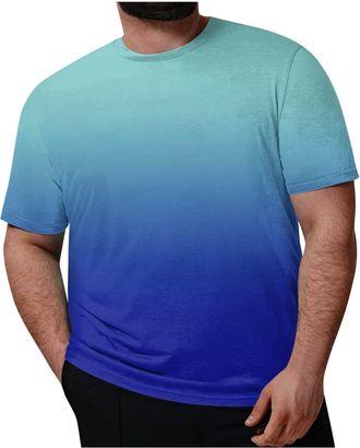 Generic Tshirt Men, Mens Plus Size Cotton Shirt Short Sleeve Crew Neck T-Shirt Comfort Casual Base Tops Muscle Fit T Shirt Mens Sports T Black Shirt Polo for 