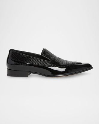 Alexander McQueen Men & apos;s Artie Beaded Leather Loafers