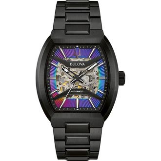 Bulova Maquina Heren Zwarte Horloge 98A320