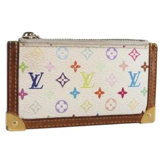 Louis Vuitton Pre-owned Wallets, female, White, Size: ONE SIZE Pre-owned Canvas Wallet