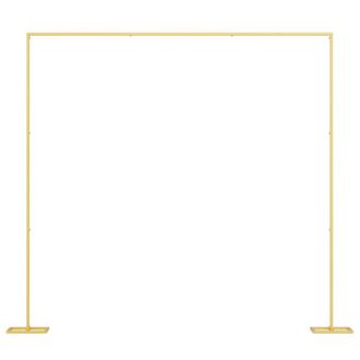 vidaXL Arco De Boda Dorado 338 X 35 X 300 Cm Acero Vidaxl