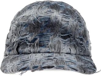 Diesel C-Pied distressed cap - Black
