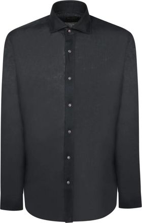 Dell'Oglio Hombre, Camisas, Negro, Talla: L