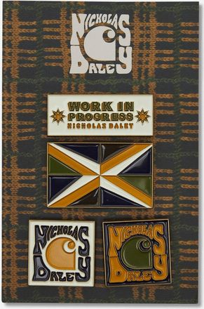 Carhartt Work in Progress Nicholas Daley Enamel Pin Badges Multicolor