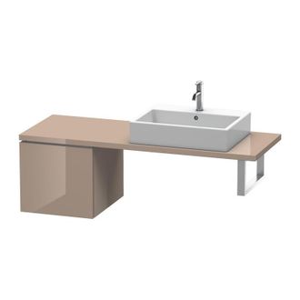 Duravit Consola Baja L-cube 420x477x400mm Capuchino Alto Brillo