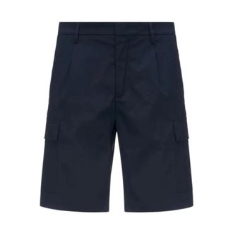 K-Way Serje Twill Tech Shorts - male - K-Way - Casual Shorts - Blue - L - Shorts
