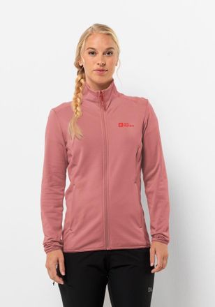 Jack Wolfskin Fleecejacke JACK WOLFSKIN KOLBENBERG FZ W, Damen, Gr. XS, rot (mineral, rot), Obermaterial: 95% Polyester, 5% sonstige Fasern; Futter: 100% Polyester,