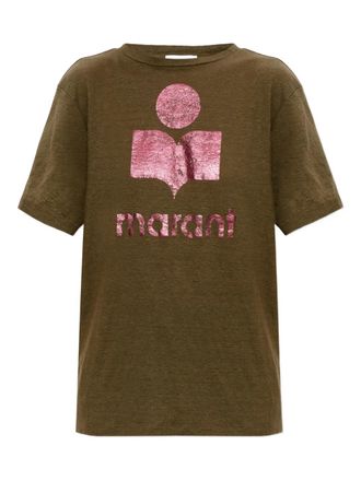 Isabel Marant Zewel logo-print T-shirt - Green