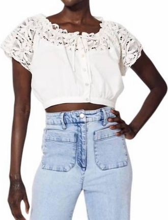 Cleobella Teresa Blouse In Ivory
