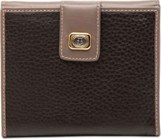 Gucci Black Brown Leather Wallet (Bi-Fold) (Pre-Owned)