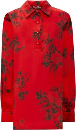 Max Mara Mujer, Blusas y Camisas, Rojo, Talla: S