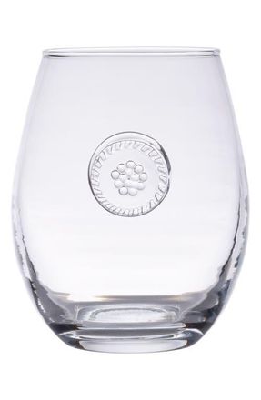 Juliska Berry & Thread Stemless White Wine Glass in Clear at Nordstrom