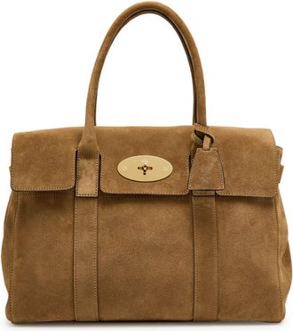 Mulberry Bayswater Small Suede Shoulder bag - Sand - One Size