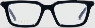 Gucci Rectangular Optical Frame, Black