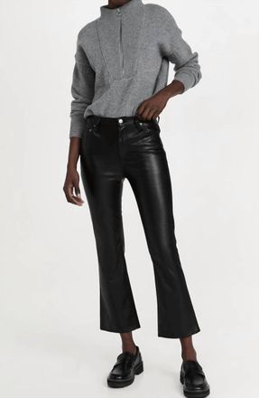 Pistola Denim Lennon Leather Pant In Slate Black