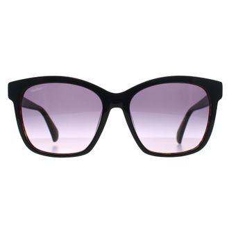 Max Mara Vierkant Dames Zwart Tortoise Rook Grijs Verloop MM0042 Logo9