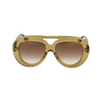 Loewe Sunglasses, unisex, Green, Size: 55 MM Curvy Sunglasses