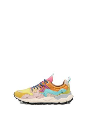 Flower Mountain Multi-Colored Sneakers with Chunky Sole and Decorative Perforations
