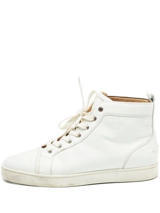 Christian Louboutin Louis high-top sneakers - men - Rubber/Leather/Leather - 43 - White