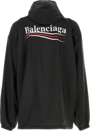 Balenciaga Mens Jacket Black Polyester