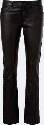 Gucci Leather straight pants