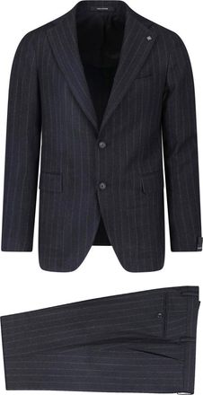 Tagliatore Grey Virgin Wool Single-Breasted Suit