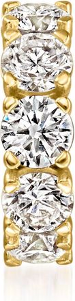 Ross-Simons Lab-Grown Diamond Bead Charm in 18kt Gold Over Sterling