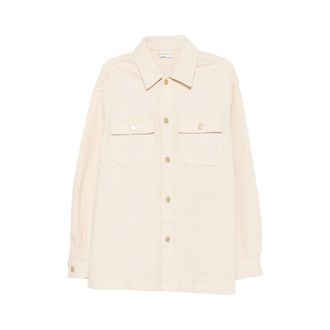 Dr&ocirc;le de Monsieur Denim Shirt - male - Drole de Monsieur - Light Jackets - Beige - S - Jackets