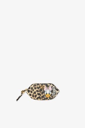 Ganni Brown Daisy Duck Leopard Coin Purse