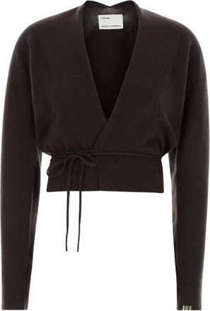 Extreme Cashmere N&deg;516 Ella Cardigan - Dames - Vesten - Bruin - ONE Size - Wol - Truien & Vesten