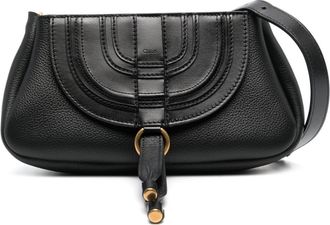 Chloé Marcie leather shoulder bag - women - Calf Leather/Calf Leather - One Size - Black