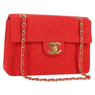 Chanel Flap Shoulder Canvas Multicolour Canvas Handbag (Pre-Owned)