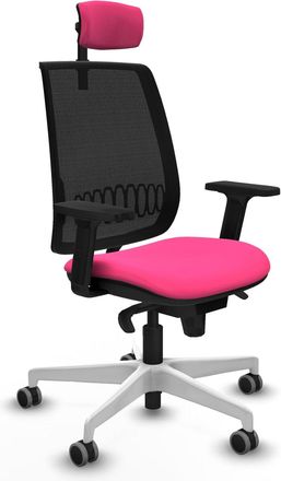 Piqueras y Crespo Silla De Oficina Piqueras Y Crespo Alares Rosa Cuero Sint&eacute;tico