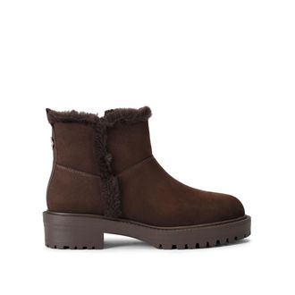 Carvela Womens Cosy Ankle Boots - Brown Fabric - Size UK 3