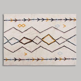 Maisons du monde Alfombra de algod&oacute;n tufted de estilo bereber multicolor 160x230 cm