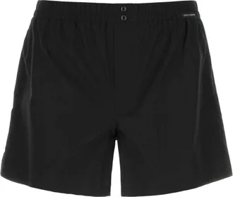 Dolce & Gabbana Cotton Poplin Boxer - Heren - Korte Broeken - Zwart - S - Katoen - Korte Broeken