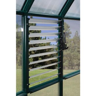 Palram Canopia Abridor Negro Para Banderola De Ventilacion De Pared Lateral Para Invernadero
